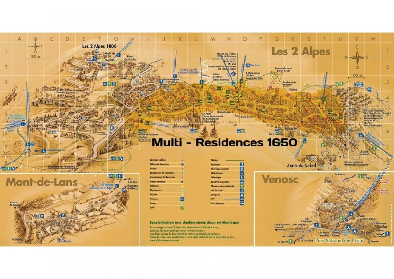 Multi-Residences 1650 Les Deux Alpes Eksteriør bilde